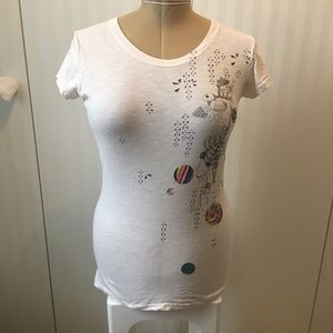 Element white blue circles tee Size M